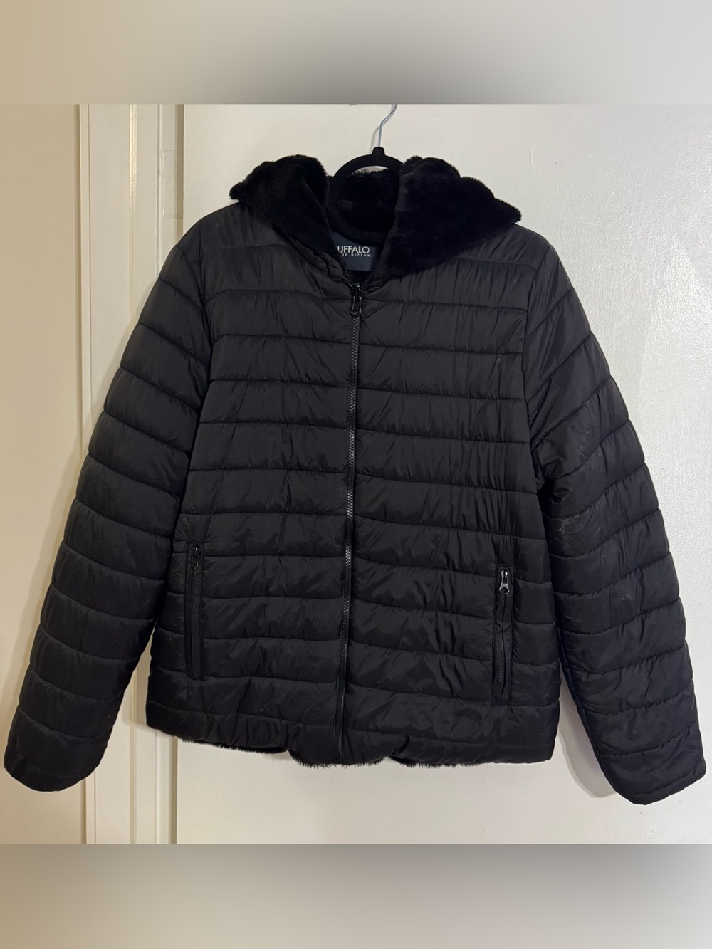 Buffalo David Bitton Saige Reversible Puffer Jacket size Large EUC